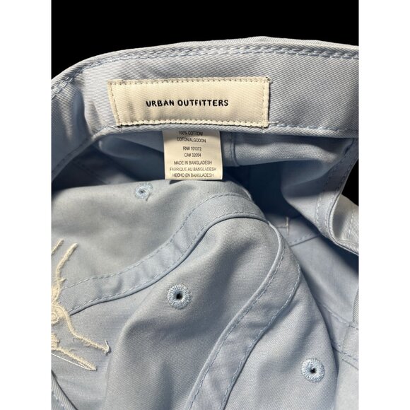 New Urban Outfitters Heart Hand Light Blue Ball Cap Hat Adult Cotton Adjustable - Picture 7 of 9